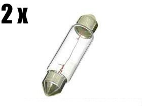 Saab (81-09) Bulb 10W (6411) Interior dome Light (x2)