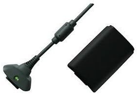 Black Xbox 360 Rechargeable Play & Charge Kit