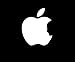 Apple Logo with Steve Jobs Face White Decal Sticker Peel And Stick