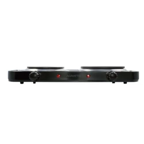 Agratto Fogão eletrico de mesa 2 pratos FMP-02 preto 220V 2500W