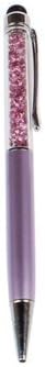 Supersaving360 2 in 1 Multi Function Stylish Bling Crystal Capacitive Stylus With Ball Point Pen for iPhone 5 5S and All Capacitive Touch Screen Device Purple
