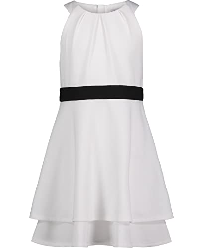 Calvin Klein Girls' Sleeveless Party Dress, Fit and Flare Silhouette, Round Nec…