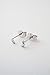 HONEYCAT Mini Moon Stud Earrings in Silver (Rhodium Plated) | Minimalist, Delicate Jewelry (S)