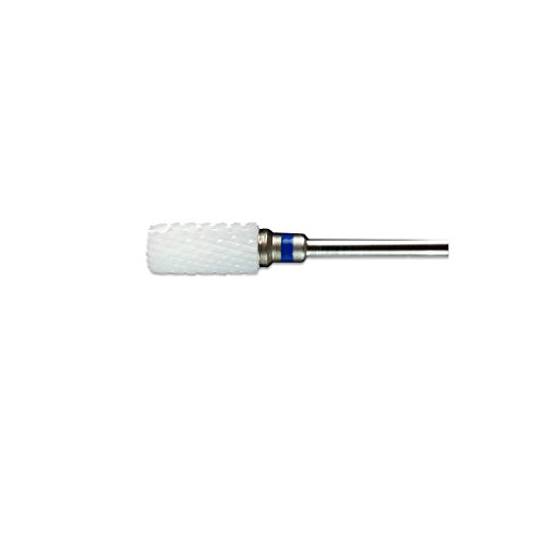 Pana Professional - Flat Top Small Barrel White Ceramic Bit 3/32" Shank Size - Nail Drill Bit for Dremel Machine
