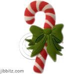 Candy Cane Jibbitz for Christmas Holiday Crocs Charms Set or 2