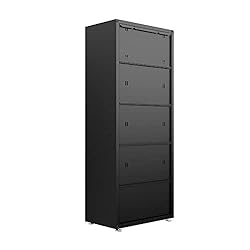 Manhattan Comfort Fortress Storage Units, Charcoal