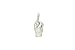 Interior Illusions Plus Middle Finger Tabletop Silver - ii0082s