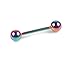Heyuni.7pcs Mix Color Surgical Steel Tongue Piercing Barbell Tongue Rings Piercing Body Jewelry