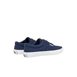 Lacoste Men's Lace Base Sneaker, Navy & White, 13