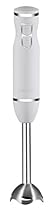 Chefman Immersion Blender Stainless Steel Shaft 300 Watt Ice Crushing Soft-Touch Rubberized Hand Blender RJ19-RBR-Ivory