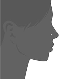 Body Candy - Piercing de nariz para mujer, oro amarillo de 14 quilates, 0.059 in, forma de L, calibre 20, 1 4 pulgadas, talla única