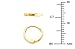 14k Yellow OR White Gold 1.5mm Thickness Huggie Earrings (8 x 8 mm)