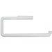 iDesign Plastic Wall Mounted Metal Paper Towel Holder, Roll Organizer for Kitchen, Bathroom, Craft Room, 13