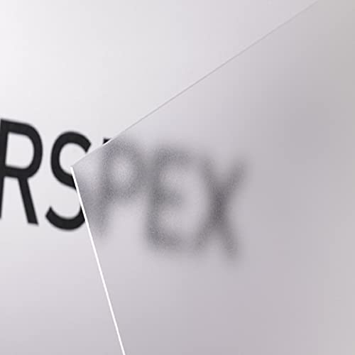 3mm Perspex Single Sided Frosted Gloss Acrylic Plastic Sheet 13 Sizes to Choose (420mm x 297mm / A3)