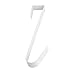 Super Z Outlet White Metal Home Over The Door Wreath Hanger for Bathroom, Bedroom, Coats, Towels (12