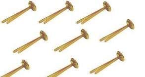 Pack of 500 NORRUN Paper Fasteners Round Head Clamps Office Paper Fasteners