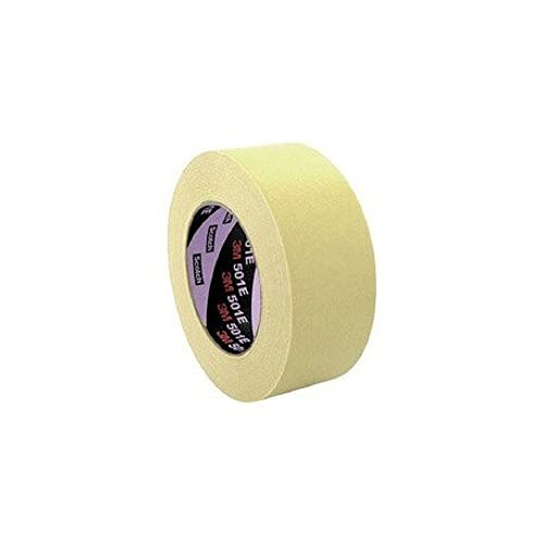 3M High Temperature Industrial Masking Tape 501E, 48 mm x 50 m, Pack of 20