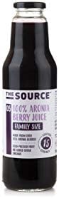 The Source 100% Organic Aronia Berry Juice 750ml | Cold-Pressed Fruit Juice | Quality Product from The Source | Contain Antioxidants | No Added Sugar |