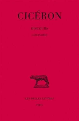Discours (Collection Des Universites De France) (French and Latin Edition) by CICÉRON