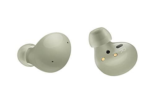 SAMSUNG Galaxy Buds 2 True Wireless Bluetooth Earbuds, Noise Cancelling, Ambient Sound, Lightweight Comfort Fit In Ear, Auto Switch Audio, Long Battery Life, Touch Control US Version, Olive Green