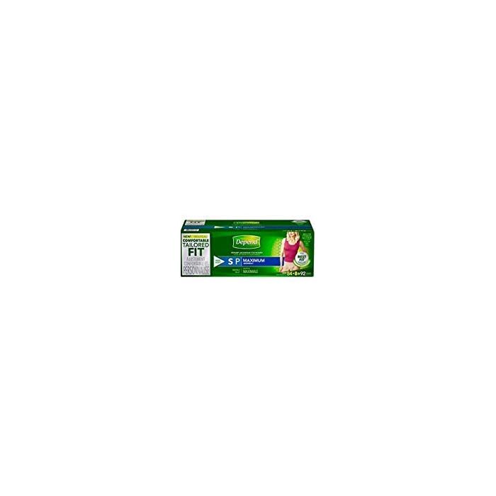 Depend FIT-FLEX Max Absorbency, Incontinence Underwear for Women,S, Tan, 92