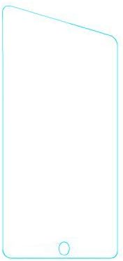 AmanStino iPad Mini Tempered Glass Screen Protector, 0.33mm 2.5 D Round Edge for iPad Mini, iPad Mini 2 and iPad Mini 3 (1-Pack)