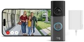 Sonnette vidéo Pro filaire (Wired Video Doorbell Pro, nouvelle génération) sur secteur | Sonnette vidéo | Retinal 4K, zoom amélioré jusqu'à 10x | Essai gratuit de 30 jours de l'abonnement Ring