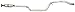 Walker 57003 Direct Fit Exhaust Resonator and Pipe Assembly 2.25