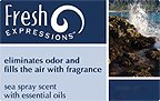 Candle-Lite Fresh Expressions Sea Spray Scent with Essential Oils 3 Wick Candle