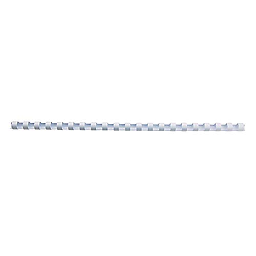 GBC 529110 Kunststoff-Binderuecken (21 Ringe, 210 Blatt, A4, 22 mm), 100 Stueck weiss