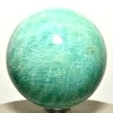 Healing Crystals India 40-50mm Natural Gemstone Sphere Ball Aura Balancing Metaphysical Ball (Amazonite)