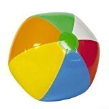 Inflatable 16" Rainbow Color Beach Balls- 24 PACK - Colors Varied