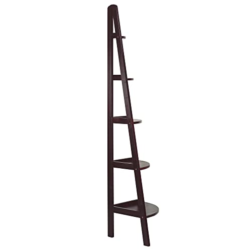 Casual Home 5Shelf Corner Ladder Bookcase, Espresso Pricepulse