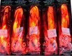 SPARKLE RIBBON - LED LIGHT UP RIBBON - 5 pack red