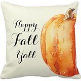 Happy Fall Yall Throw Pillow Case