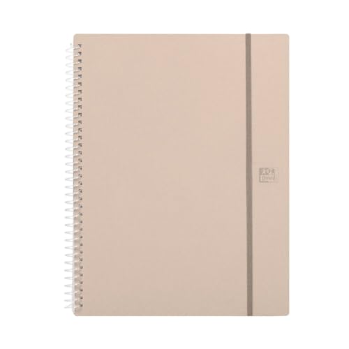Oxford Forest A4+ Folder with 50% Recycled Polyfoam, 40 Transparent Pockets, Dune Colour