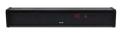 AccuVoice AV203 Sound Bar TV Speaker with Hearing Aid Technology, Six Levels of Voice Boost – 30-Day Home Trial (Black) (Renewed)