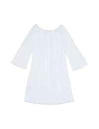 Amy Byer - Vestido de manga 3 4 para niña con hombros fríos