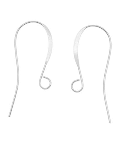 200pcs Hypoallergenic Strong Ear Wire French Earring Hooks Silver
