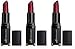 3 Pack e.l.f. Studio Moisturizing Lipstick 82641 Wine Tour