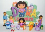 Nickelodeon Dora The Explorer Deluxe Figure Set Toy Playset of 12 with Dora, Boots, Tico, Troll, Parents, Grandma and More!
