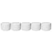 Houseables White Jar Lotion Container, 2 Oz, 59 ML Gram Capacity, 12 pcs, Plastic, BPA Free, w/Removable Inner Liners & Dome Lids for Cosmetic Samples, Cream