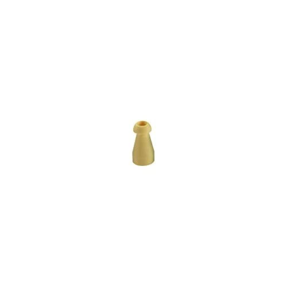 Sanibel 53501 AZE Mushroom Plug, 7 mm, Pack of 100, Yellow