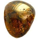 Baltic Amber Teething Necklace for Babies - Anti Inflammatory, Drooling and Teething Pain Reducing Natural Remedy - Polished Greenish Certified Baltic Amber Beads