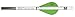Quikfletch Bone Collector (6-Pack), White/Green