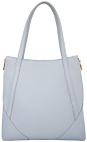 Kyla Joy Audrey Zip Hobo Premium Leather Handbag, Dove Grey