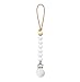Ryan and Rose Maxi Pacifier Clip White Charley