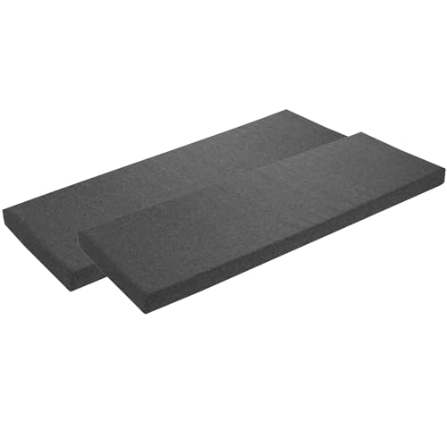 sleepling 2er Set Bankauflage 120x50 cm, Outdoor & Indoor, Dunkelgrau