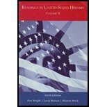Readings in United States History Volume II Custom 130500311X Book Cover