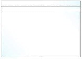 EnvyPak 11.5" x 18 Tabloid Envelope Crystal Clear, Re-SealableTape (11 X 17″ Insert Size) - Pack of 25